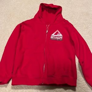 2020 Comp Team Zip Up Hoodie- Red- YL
